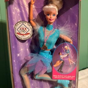 Mattel Olympic Figure Skater Barbie Doll Vintage 1997 US Olympic Team #18501